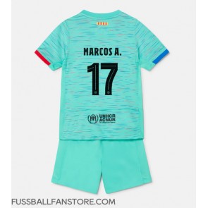 Barcelona Marcos Alonso #17 Replik 3rd trikot Kinder 2023-24 Kurzarm (+ Kurze Hosen)